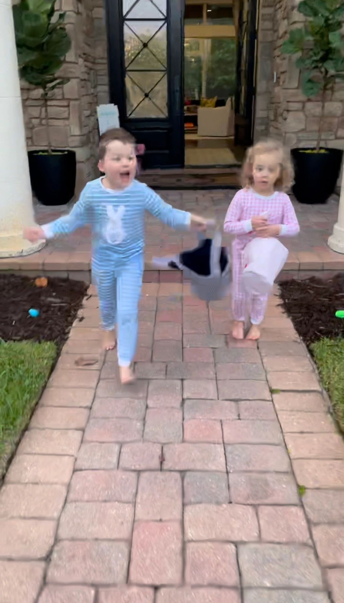 Family Easter egg hunt morning