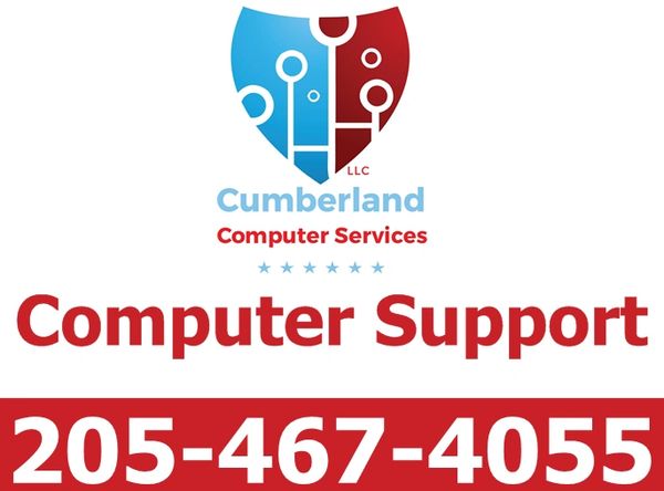 Cumberland Computer Services logo with contact number for computer support.