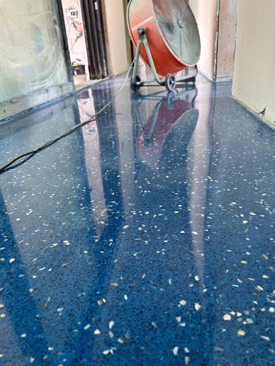 Terrazzo Floor Installation 