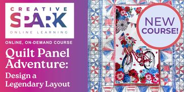 Creative Spark offers an online course on designing quilt panel layouts.