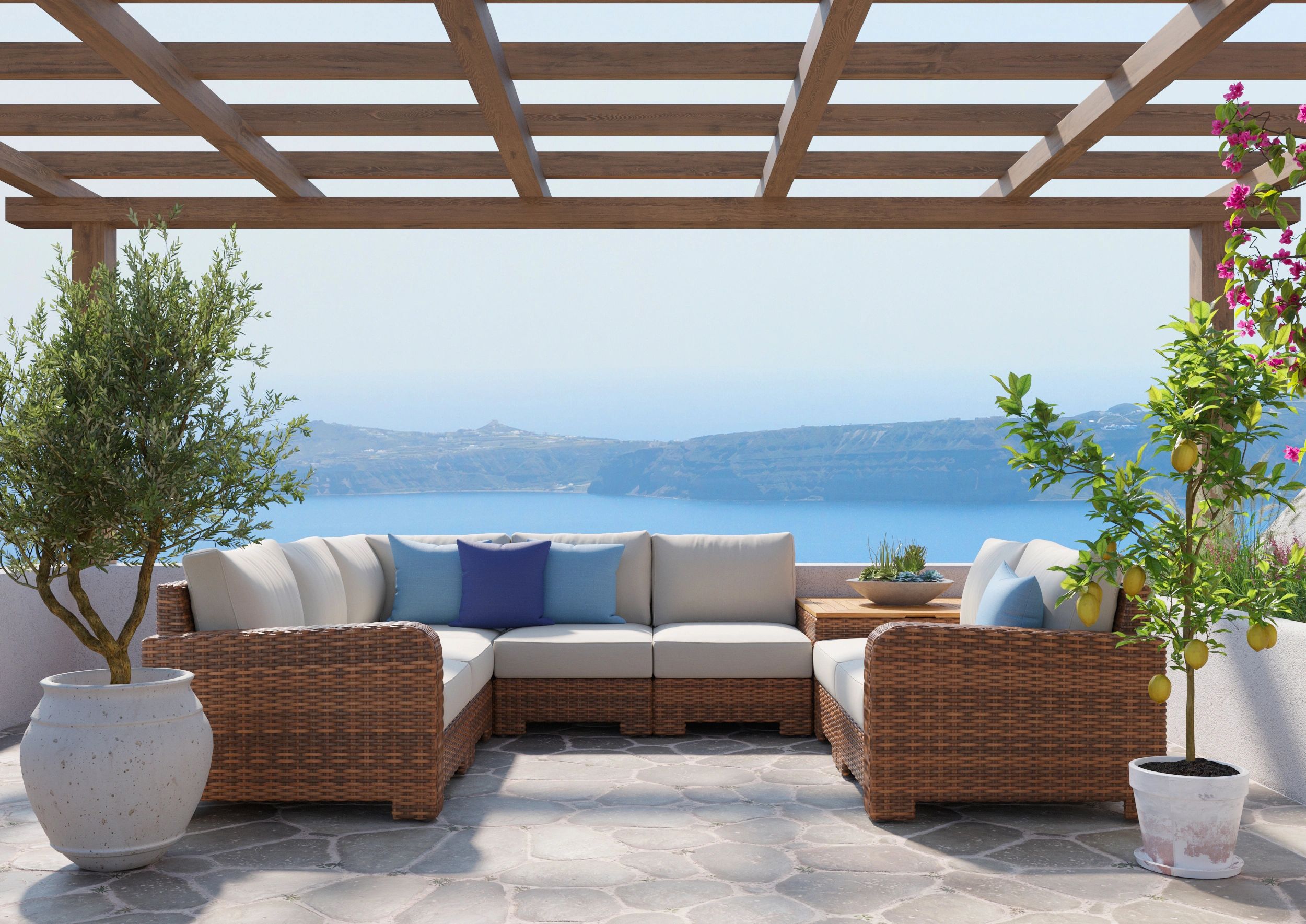Wicker land outdoor patio cheap furniture