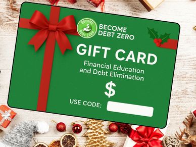 Become Debt Zero gift card. Select your gift amount and give to a friend or family member.