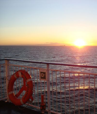 Sunset at sea