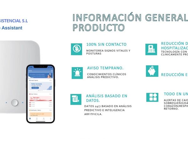 Teleasistencia ayuda a domicilio`. Mejor sistema  detección  aviso en caídas. 
