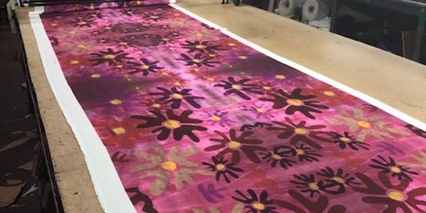 Hand painted fabric designs made exclusively for cummertailes