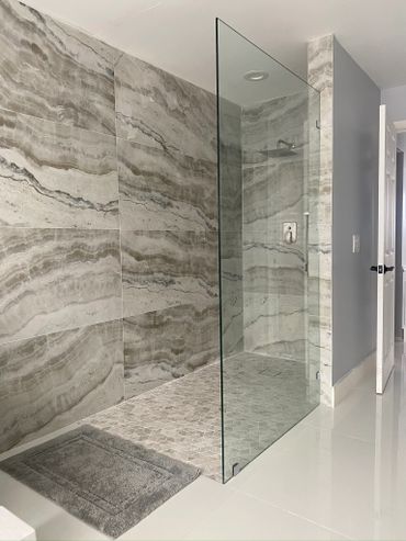 Frameless Shower Partition