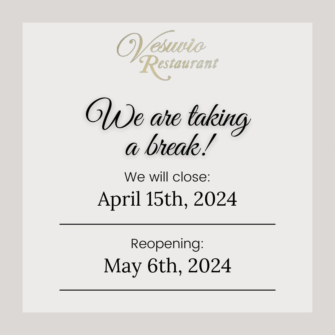 We usually break bread, but from April 15th - May 5th, we just need a break!
Thank you to our wonder
