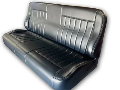 Tradesman springless suspension bench seats featuring The Classic pleat design and memory foam.