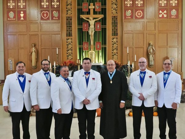Connecticut State Officers inside St. Bridget of Sweden Church in Cheshire following their installat