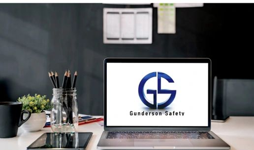 Gunderson Safety Website opening in the laptop