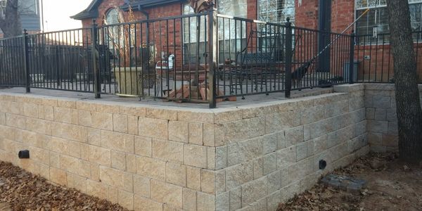 Segmental Block Retaining Wall Grapevine Southlake Texas