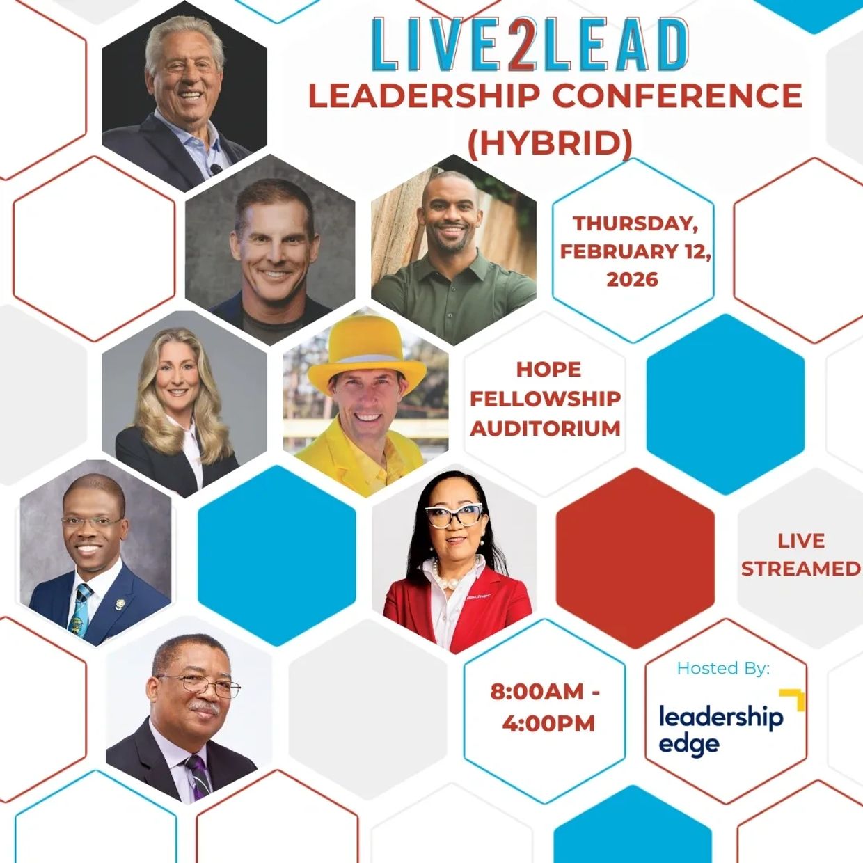 Live2Lead Ja Leadership Conference 2026 with diverse speakers and live streaming.