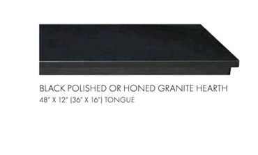 Granite hearth option 