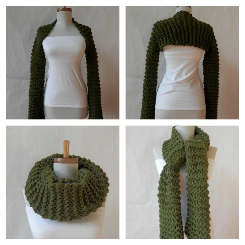 Vegan Shrug/Arm Warmer/Cowl/Scarf