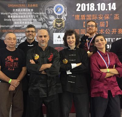 Our team at a kung fu tournament