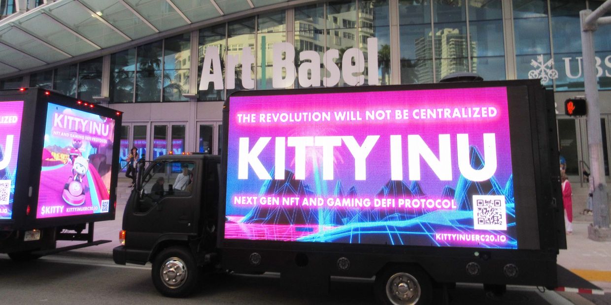 LED Billboard Trucks at Art Basel