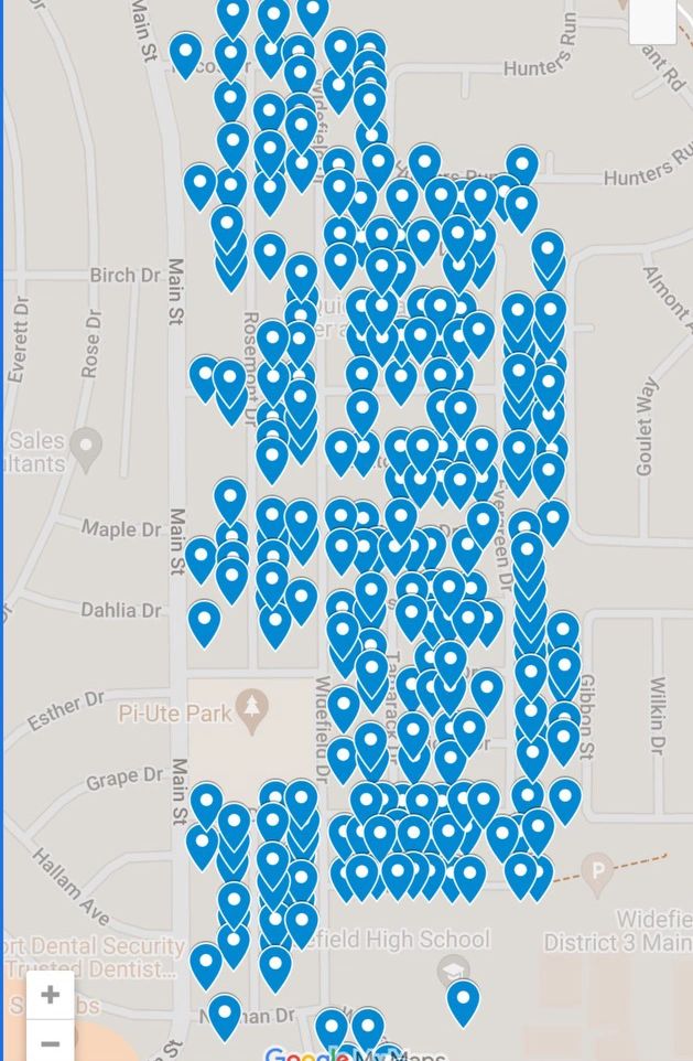 Clients receive weekly updates that include detailed maps and GPS data, capturing the accuracy and scope of the distribution efforts.