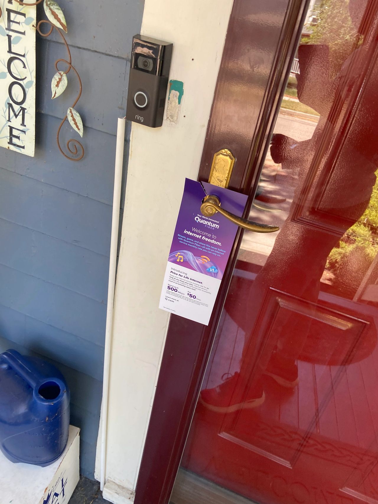 Door hangers boast a 100% open rate, ensuring your message is always delivered.
