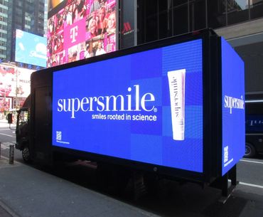 Maximum Impact Campaign for "Super Smile" in Times Square, NYC
