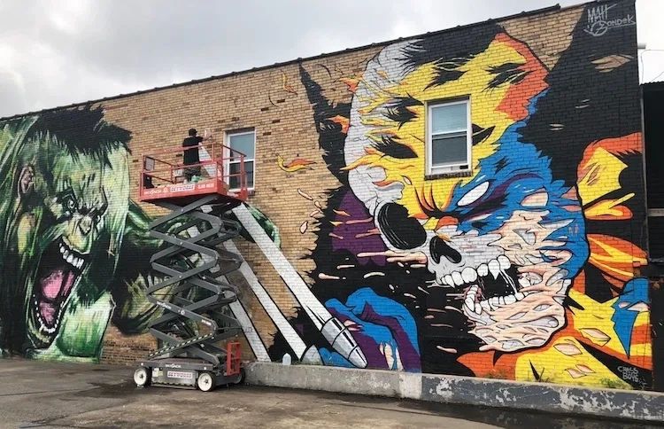 Des Moines' dynamic arts scene includes over 100 public murals. Mural Advertising in Iowa: Urban Marketing