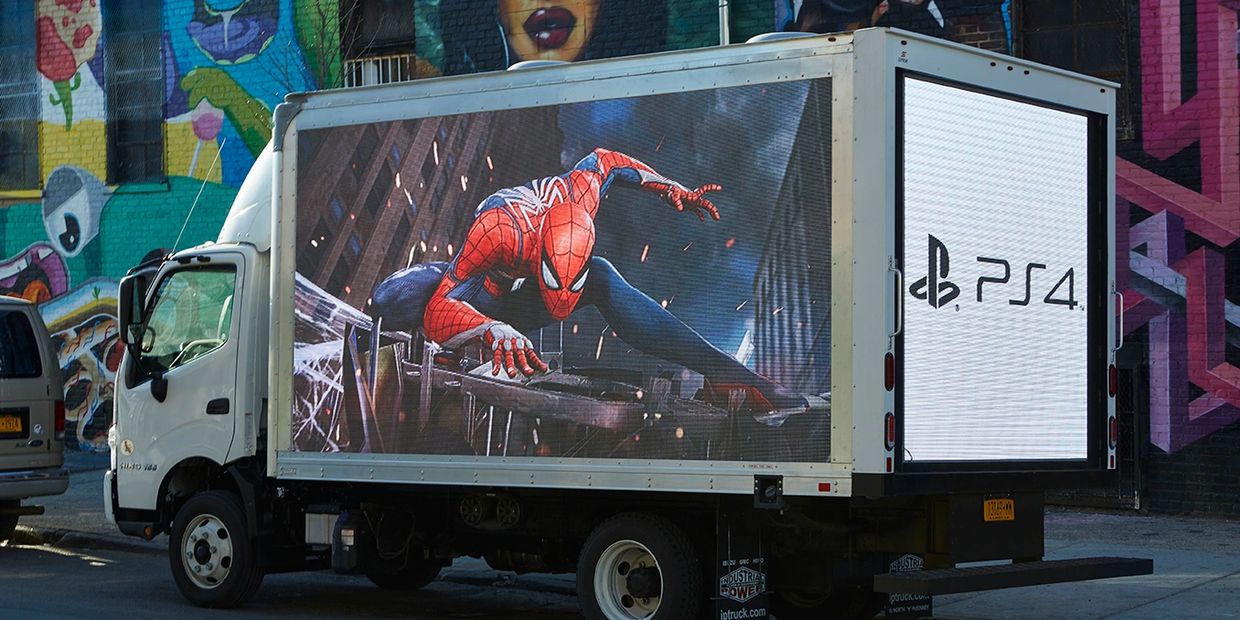 A LED Billboard Truck in Austin