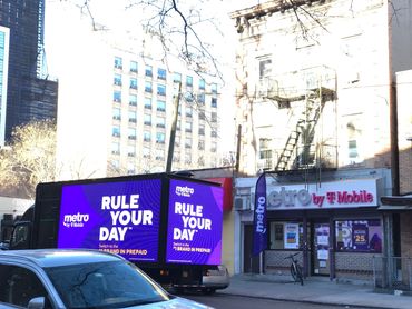 T-Mobile's Rule Your Day Campaign with an LED Mobile Billboard Truck and in-store survey activation