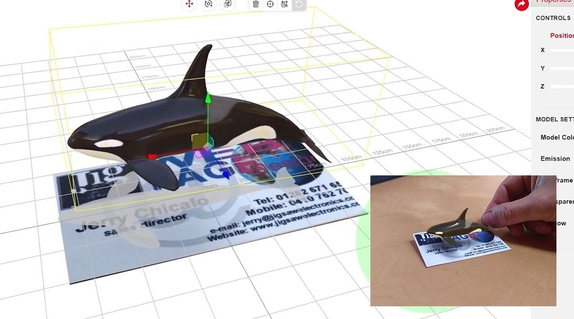 Click Here to see 3D Modeling Sample Video with Target Image