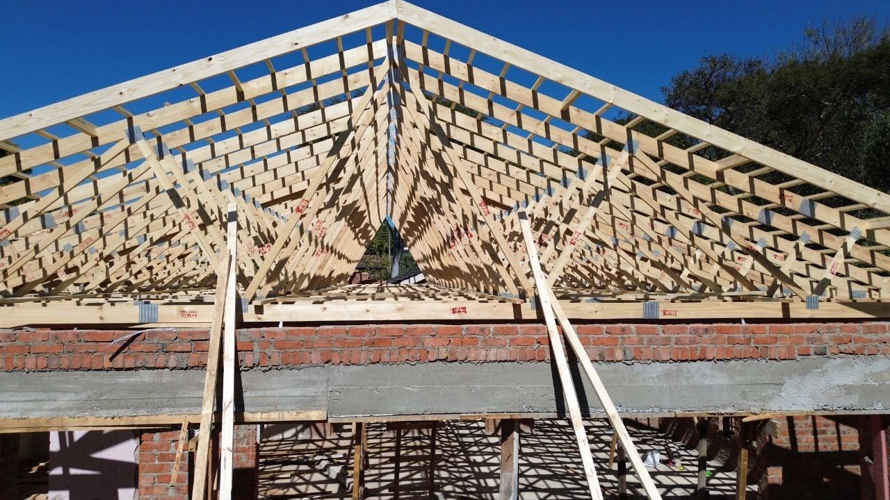 Prefabricated trusses supplied by Halsteads