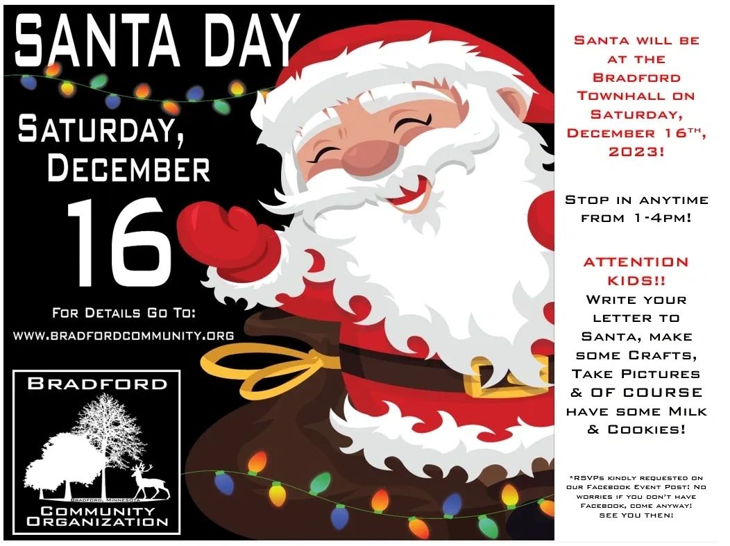 Santa Day event on December 16th at Bradford Townhall.