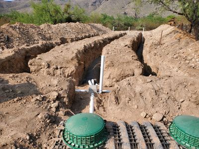 Image septic tank system underground 