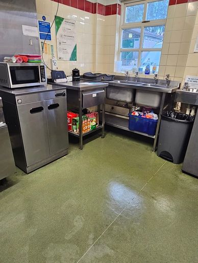 Commercial kitchen clean 