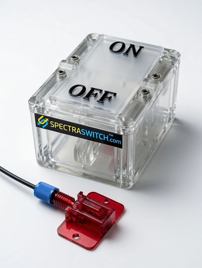 Example switch mechanicals: Constructed with low-cost polymer/plastic materials, no metallics