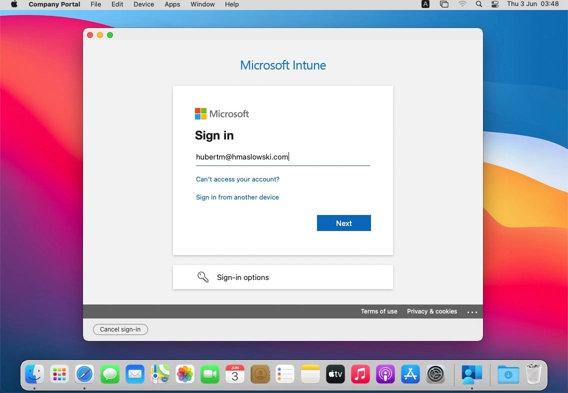 Get Mac recovery key from Intune Company Portal website
