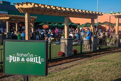 A summer view of our new patio.