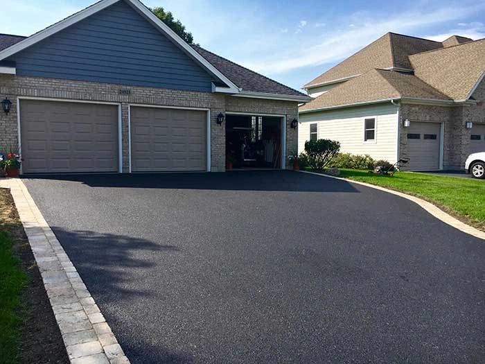 new hot asphalt installed from green world construction in chicago
