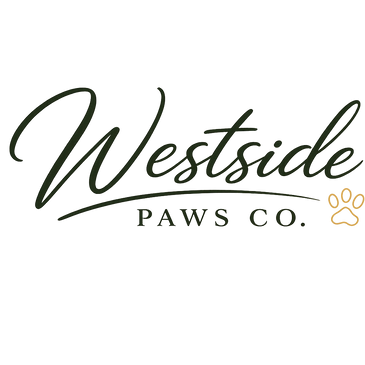 Logo for Westside Paws Co. with a paw print.