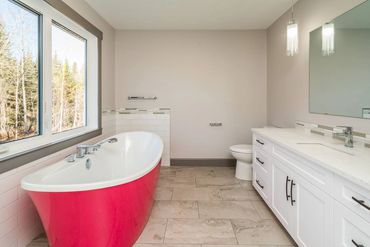 custom stand alone tub in custom bathroom renovation