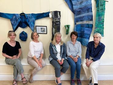Left to right:  Jenny Pepper, Sue Wood, Liz Riley, Lynn Comley, Vivienne Morpeth at Burton Constable