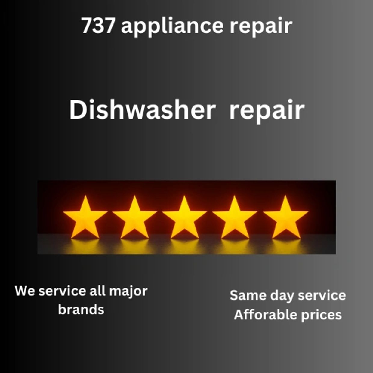 Dishwasher repair service in South Austin Texas