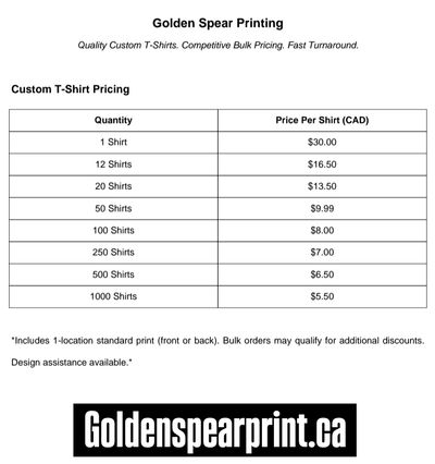 Rep your brand with a custom tshirt!
