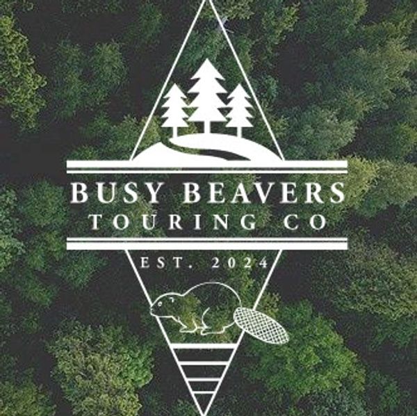 Busy Beavers Touring Logo with Forest