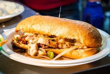 A Plate With A Sandwich