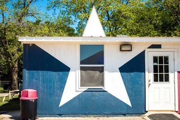 A Home With A Star Shape Stamp