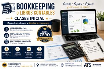 Clases iniciales de libros contables para principiantes.