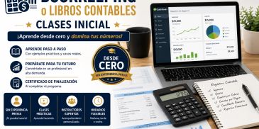 Advertisement for initial accounting classes and bookkeeping.