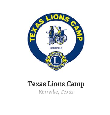Logo for Texas Lions Camp in Kerrville, Texas.