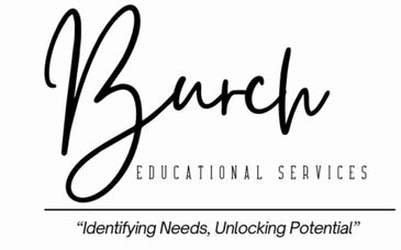 Logo for Burch Educational Services with tagline.