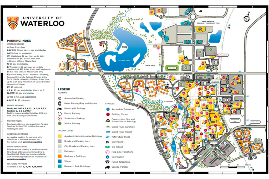 University of Waterloo  - Campus Parking 