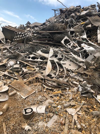 Stainless Scrap on the ground 