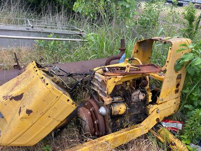 Heavy Scrap metal piece on the ground 